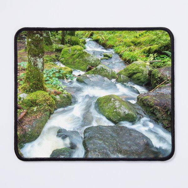 Mountain Stream in the Vosges Mountains France - Travel Landscape Photography Mouse Pad