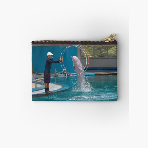 Item preview, Dolphin going through a hoop at the Underwater World in Sentosa in Singapore designed and sold by ashishagarwal74.