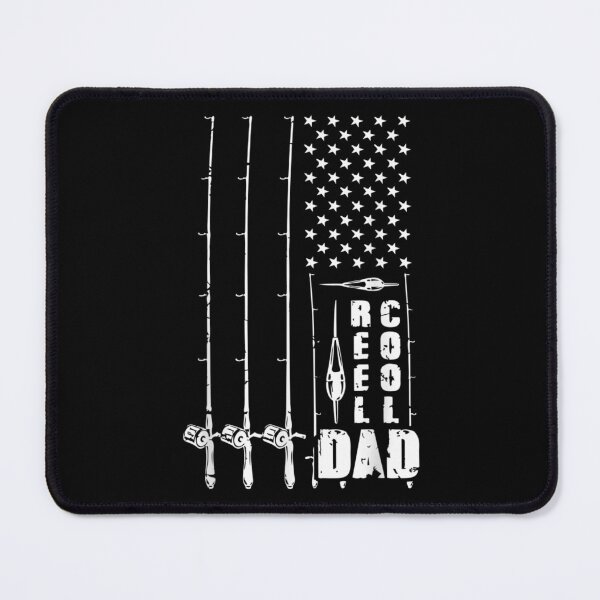 Item preview, Reel Cool Dad Fishing Papa Retro Vintage American Flag Fish designed and sold by lindaxse.