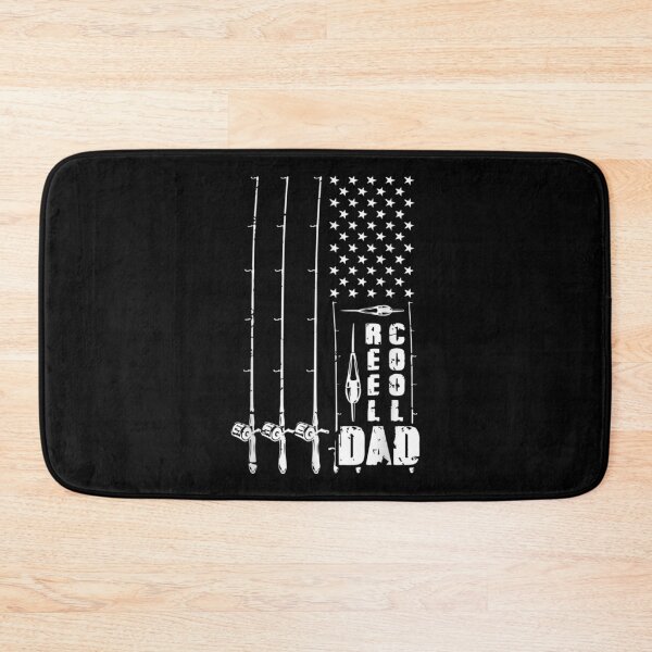 Item preview, Reel Cool Dad Fishing Papa Retro Vintage American Flag Fish designed and sold by lindaxse.