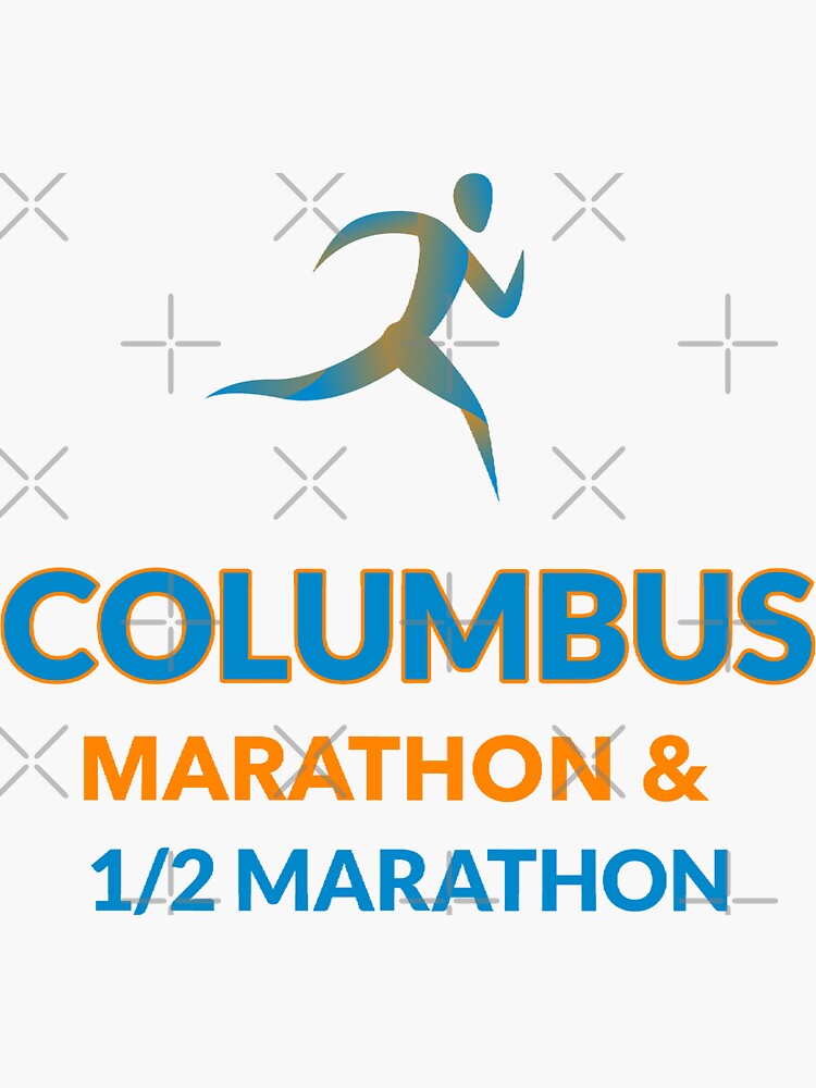 "Columbus Marathon & Half Marathon" Sticker for Sale by ToniaKroeger