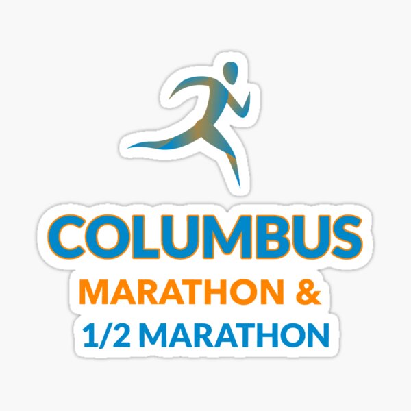 "Columbus Marathon & Half Marathon" Sticker for Sale by ToniaKroeger