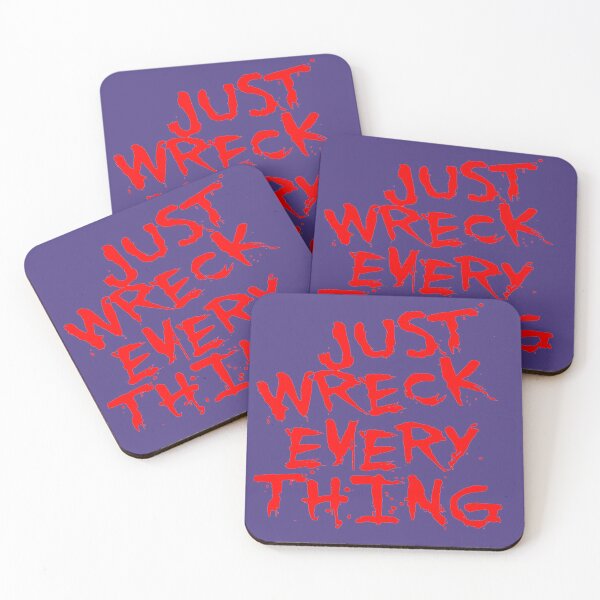 Item preview, Just Wreck Everything Bright Red Grunge Graffiti designed and sold by taiche.