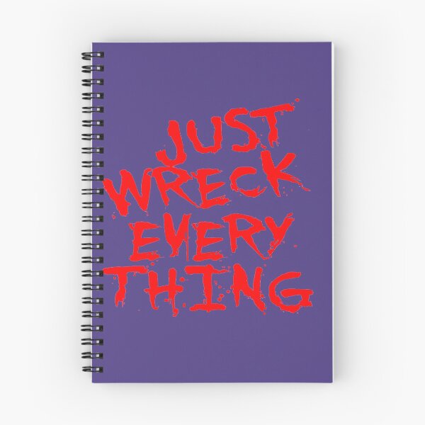 Item preview, Just Wreck Everything Bright Red Grunge Graffiti designed and sold by taiche.