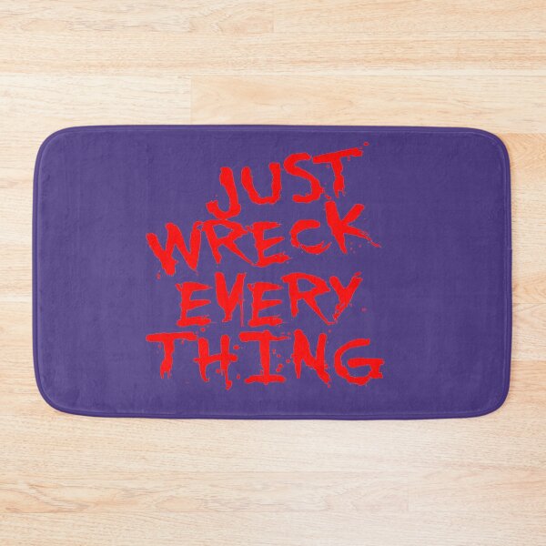 Item preview, Just Wreck Everything Bright Red Grunge Graffiti designed and sold by taiche.