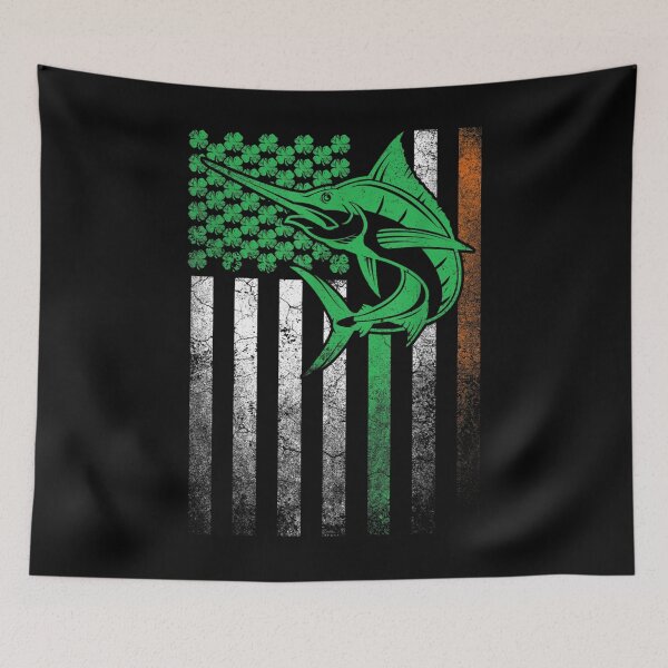 Item preview, Fishing Fish Swordfish American Flag St 's Day designed and sold by lindaxse.