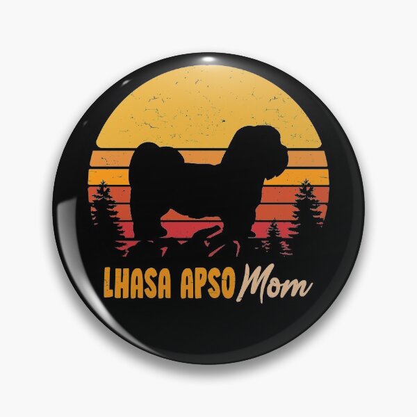 Item preview, Lhasa Apso Dog Vintage Retro designed and sold by rafaeltto.