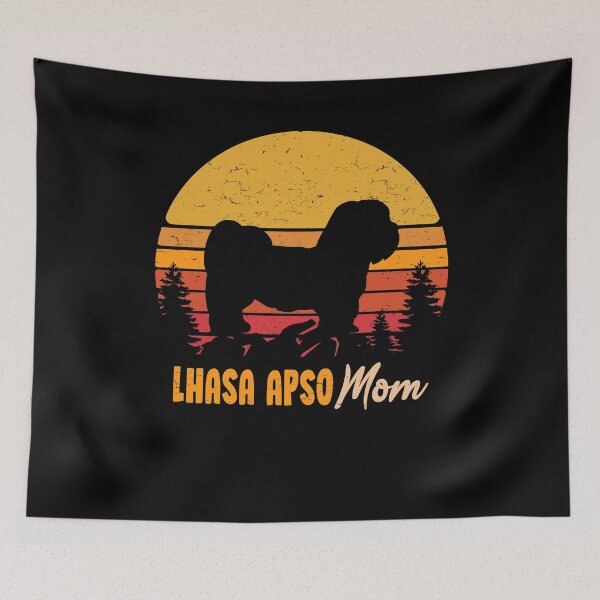Item preview, Lhasa Apso Dog Vintage Retro designed and sold by rafaeltto.