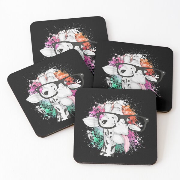 Item preview, Cool Paint Splatter Giraffe With Glasses designed and sold by jennifera11.