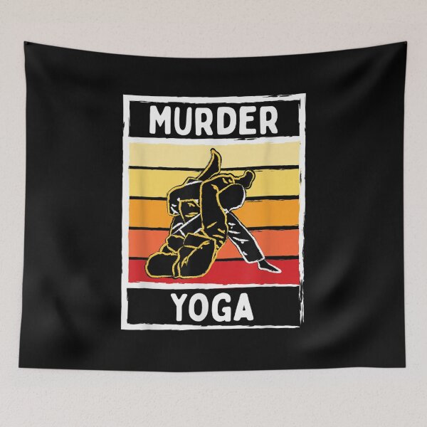 Item preview, Murder Yoga Martial Arts Jiu Jitsu Karate Fighter Bjj Judo designed and sold by lindaxse.