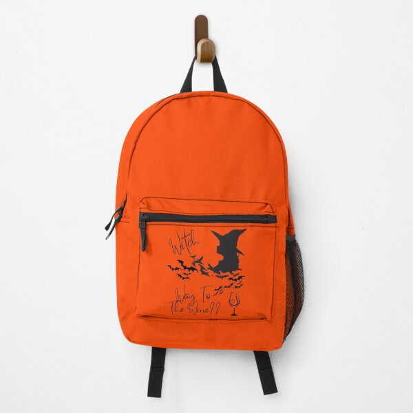 Item preview, Witch Way To The Wine Orange and Black T Shirt designed and sold by urbanattitudeco.