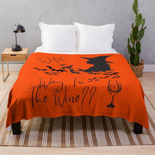 Item preview, Witch Way To The Wine Orange and Black T Shirt  designed and sold by urbanattitudeco.