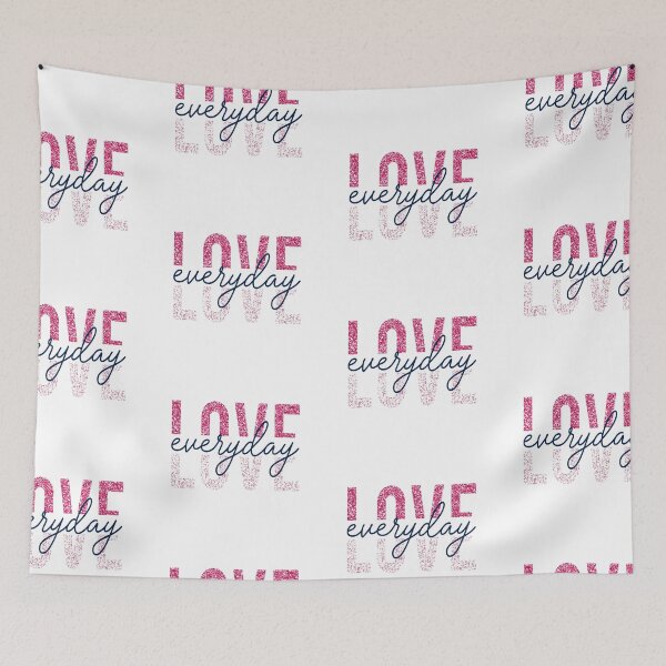 Item preview, Glitter Effect - Love Everyday Slogan designed and sold by WearWolfDesigns.