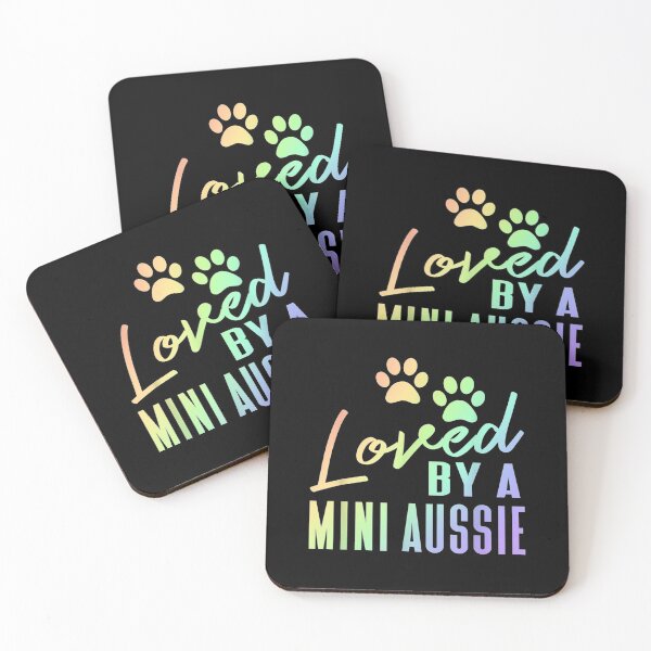 Item preview, Loved A Mini Aussie Rainbow Print Australian Shepherd Dog designed and sold by jennifera11.