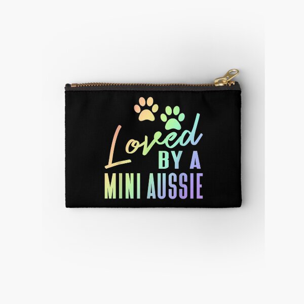 Artikelvorschau, Liebte A Mini Aussie Rainbow Print Australian Shepherd Dog entworfen und verkauft von jennifera11.