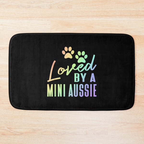 Item preview, Loved A Mini Aussie Rainbow Print Australian Shepherd Dog designed and sold by jennifera11.