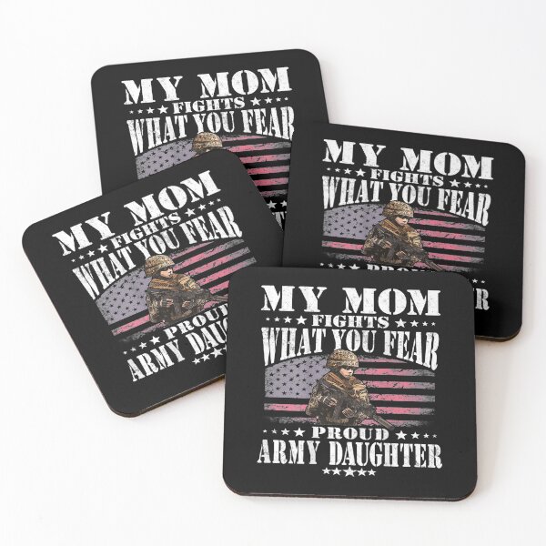 Item preview, My Mom Fights What You Fear Proud Army Daughter Child Gift designed and sold by lindaxse.
