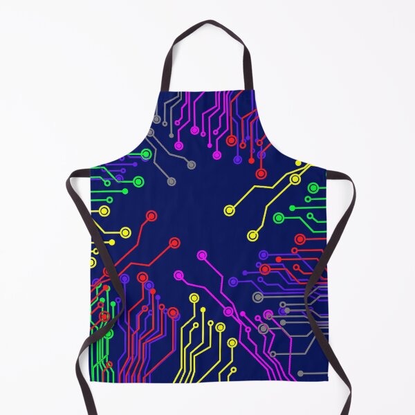 Item preview, Colorful PCB circuit trace lines art designed and sold by EngineersArt.