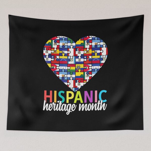 Item preview, Hispanic Heritage Month all Countries Flags heart men women Gift Halloween Day, Thanksgiving, Christ designed and sold by KevenBartell.