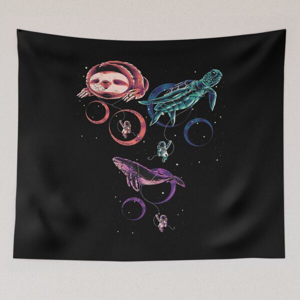 Item preview, Astronaut Kids Whale Turtle Sloth Animal Science designed and sold by lindaxse.