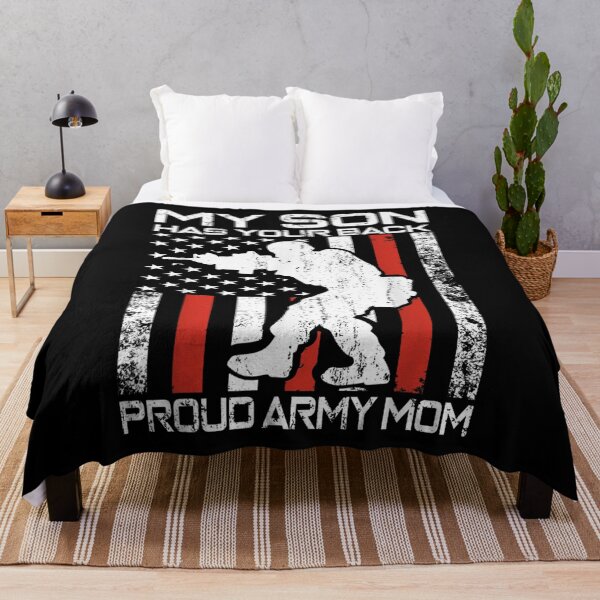 Item preview, My Son Has Your Back Proud Army Mom Distressed American Flag designed and sold by lindaxse.