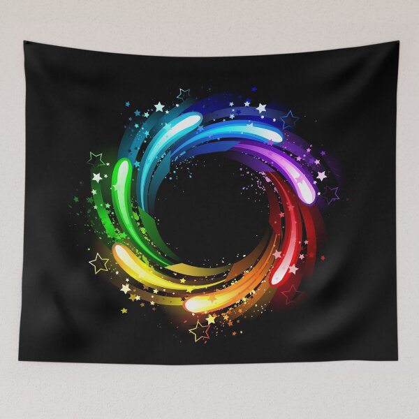 Item preview, round rainbow banner designed and sold by Blackmoon9.