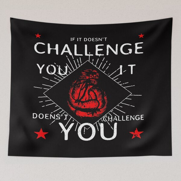 Item preview, Motivation Slogan -If it Doesnt Challenge you - with Boxing Glove designed and sold by WearWolfDesigns.