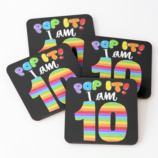 Item preview, Pop it I am 10 years old 10th Cool Birthday party Fidget designed and sold by KajaSzulc.