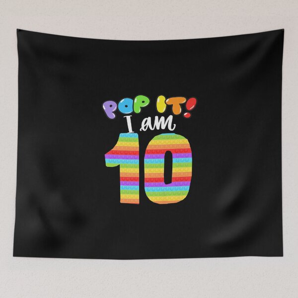 Item preview, Pop it I am 10 years old 10th Cool Birthday party Fidget designed and sold by KajaSzulc.