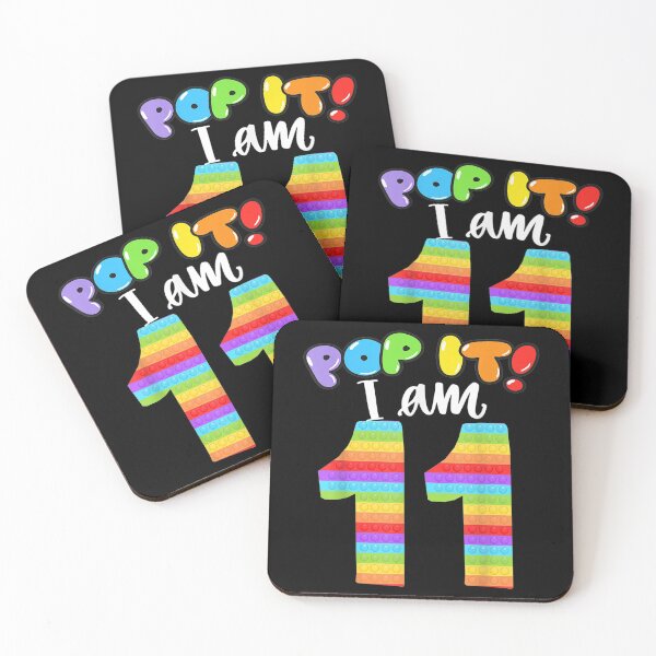 Item preview, Pop it I am 11 years old 11th Cool Birthday party Fidget designed and sold by KajaSzulc.