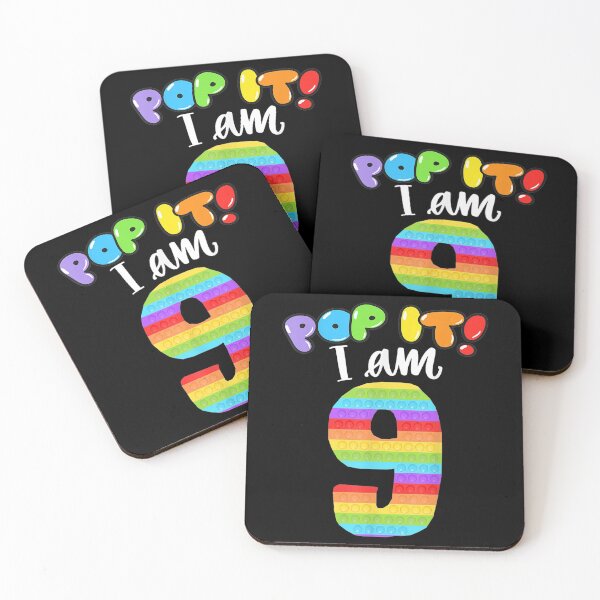 Item preview, Pop it I am 9 years old 9th Birthday Cool party Fidget designed and sold by KajaSzulc.