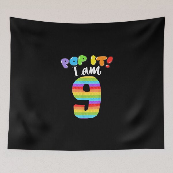 Item preview, Pop it I am 9 years old 9th Birthday Cool party Fidget designed and sold by KajaSzulc.