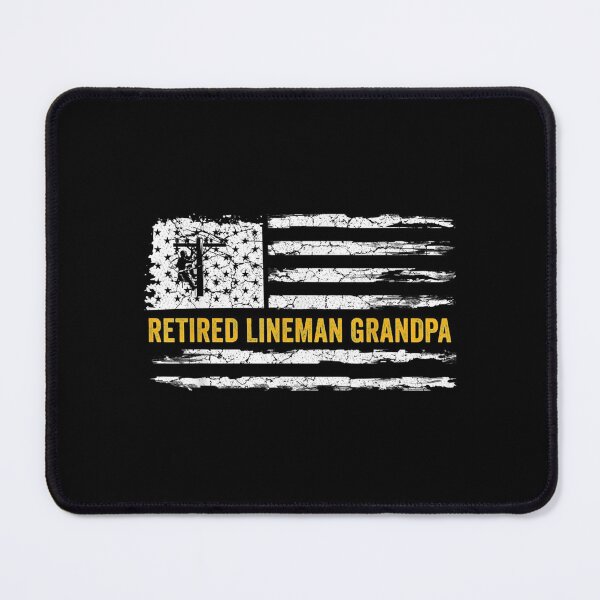 Item preview, Vintage American Flag Retired Electric Cable Lineman Grandpa designed and sold by cysandy.