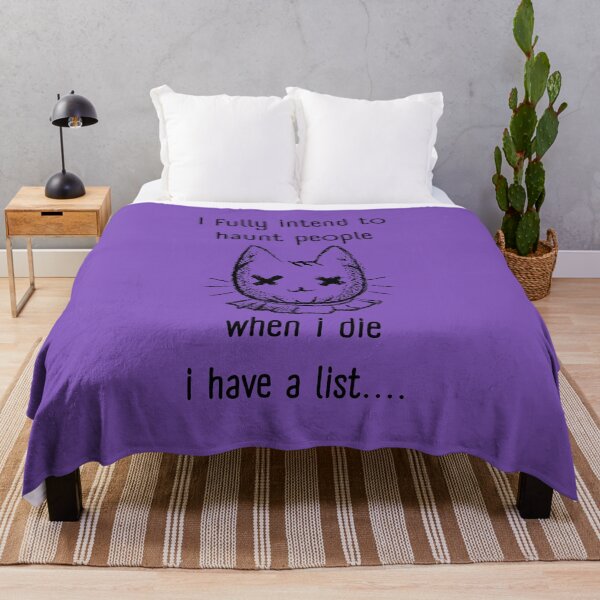 Item preview, I Fully Intend to Haunt People When I die I have a list  designed and sold by urbanattitudeco.