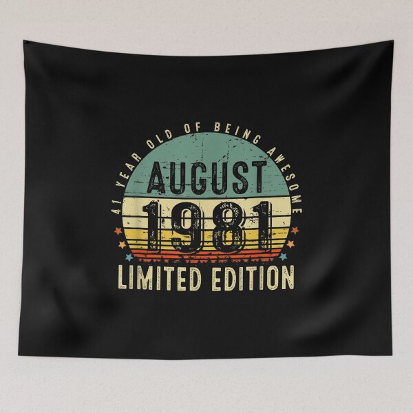 Item preview, Vintage 41st Birthday Born In August 1981 41 Years Old designed and sold by cysandy.