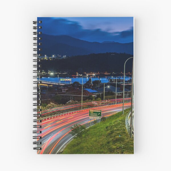 Item preview, Twilight traffic over Derwent Bridge in Hobart Tasmania designed and sold by KeithMcInnes.