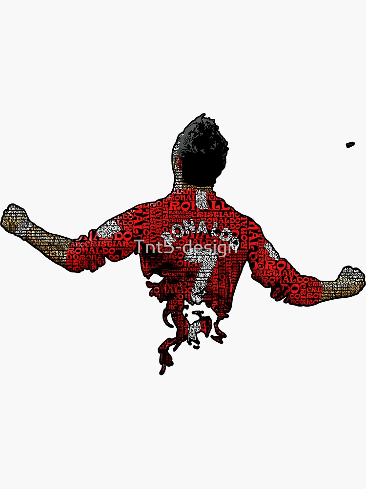 "Cristiano Ronaldo Text Art" Sticker for Sale by Tnt5design Redbubble
