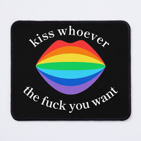 Item preview, Kiss whoever you want LGBT love peace rainbow equality designed and sold by CreatDifference.