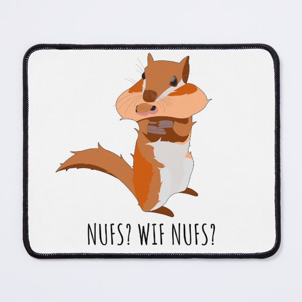 Item preview, Funny Squirrel funny Saying Mouth full of Nuts Joke designed and sold by CreatDifference.
