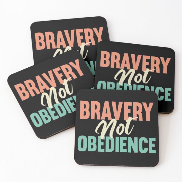 Item preview, bravery not obedience funny political saying  designed and sold by joy4shirt.