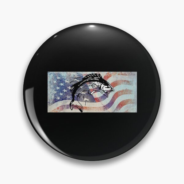Item preview, American Flag Fish Cool Graphic Hob Gift Fishing designed and sold by jennifera11.