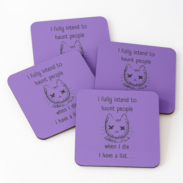 Item preview, I Fully Intend to Haunt People When I die I have a list  designed and sold by urbanattitudeco.
