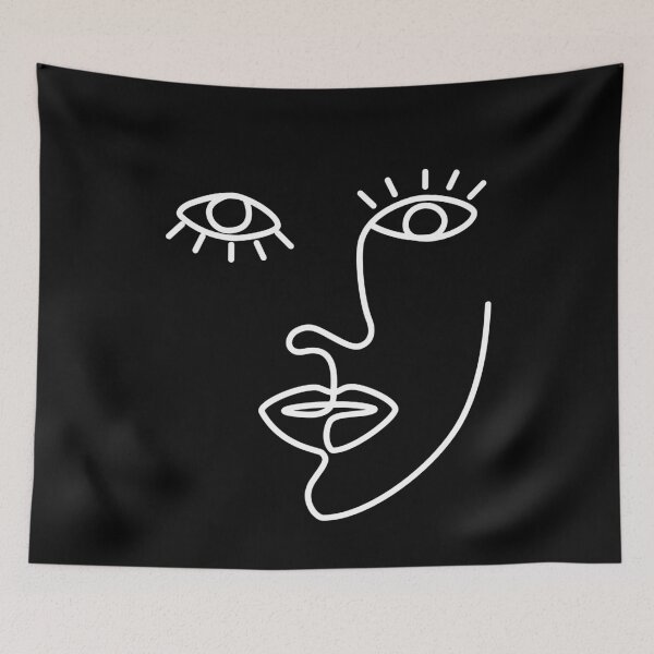 Item preview, Ethnic Woman Face One Line Modern Minimalism designed and sold by SoccaTamam.