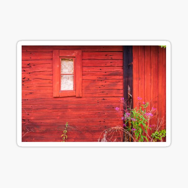 Red Swedish House Sticker