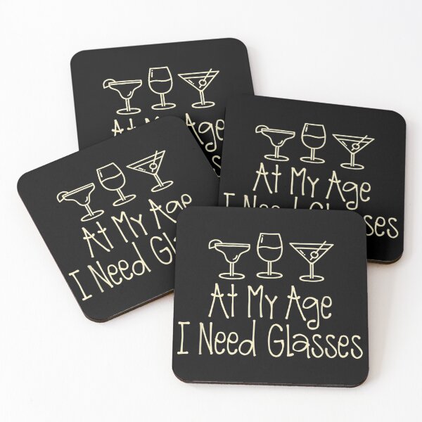 Item preview, At My Age I Need Glasses - Funny Alcohol designed and sold by Joenbrah.