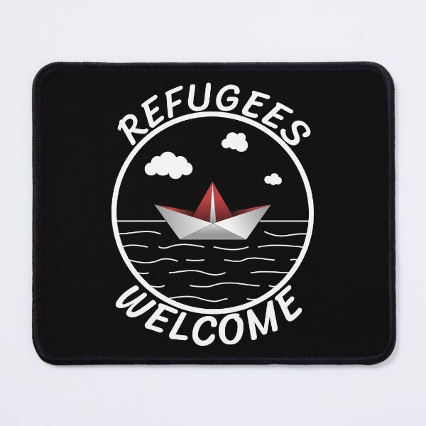 Item preview, Refugees Welcome Protest Paper Boat Refugee Gift designed and sold by CreatDifference.
