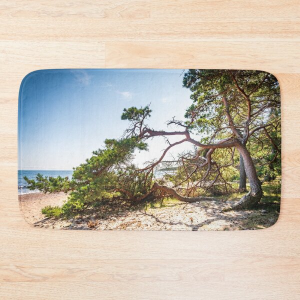 Artikelvorschau, Windgepeitschter Tannenbaum an einem schwedischen Strand entworfen und verkauft von KatjaBozarth.