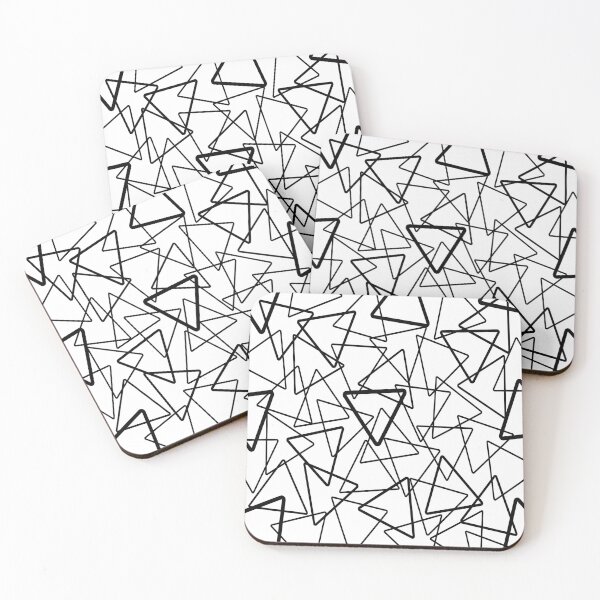 Item preview, Abstract geometric pattern - black and white. designed and sold by K.S ART.