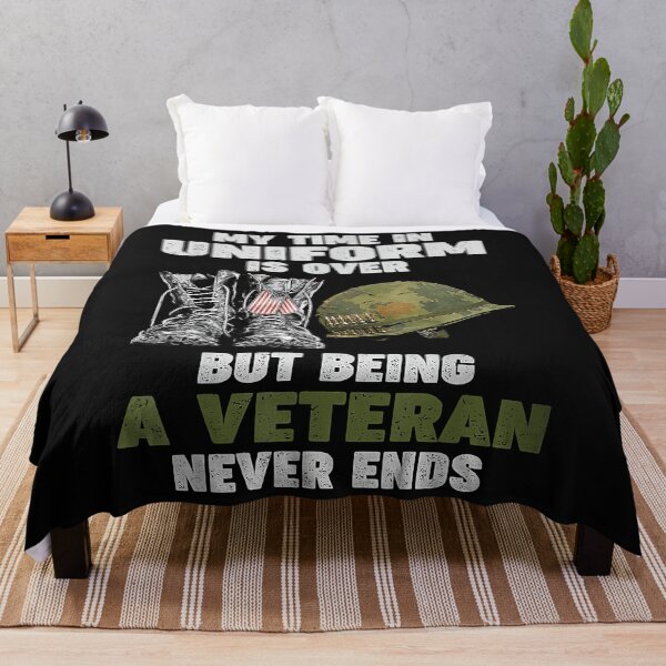 Item preview, My Time In Uniform Is Over But Being A Veteran Never Ends designed and sold by Marmion434423.