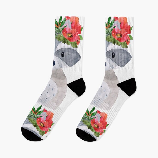 Item preview, Cure raccoon with flowers designed and sold by PetitMartin.